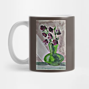 Watercolor of Flowers in Vase Mug